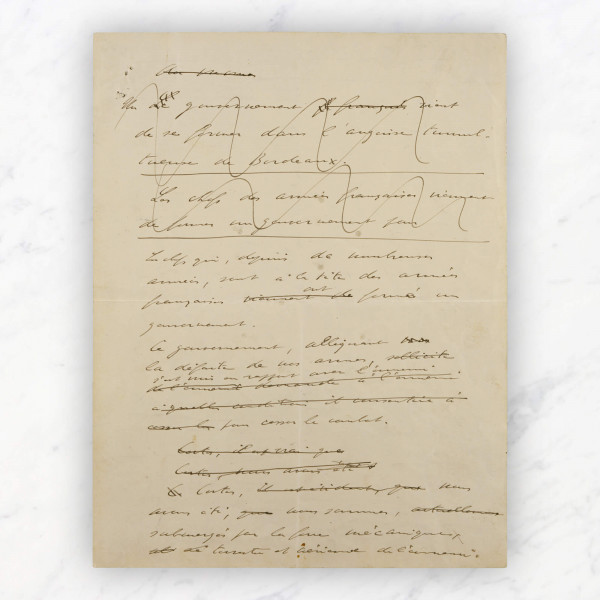 Le manuscrit original de l’Appel du 18 juin révèle la trahison de la France